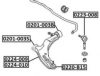 ASVA 0201-003B Control Arm-/Trailing Arm Bush